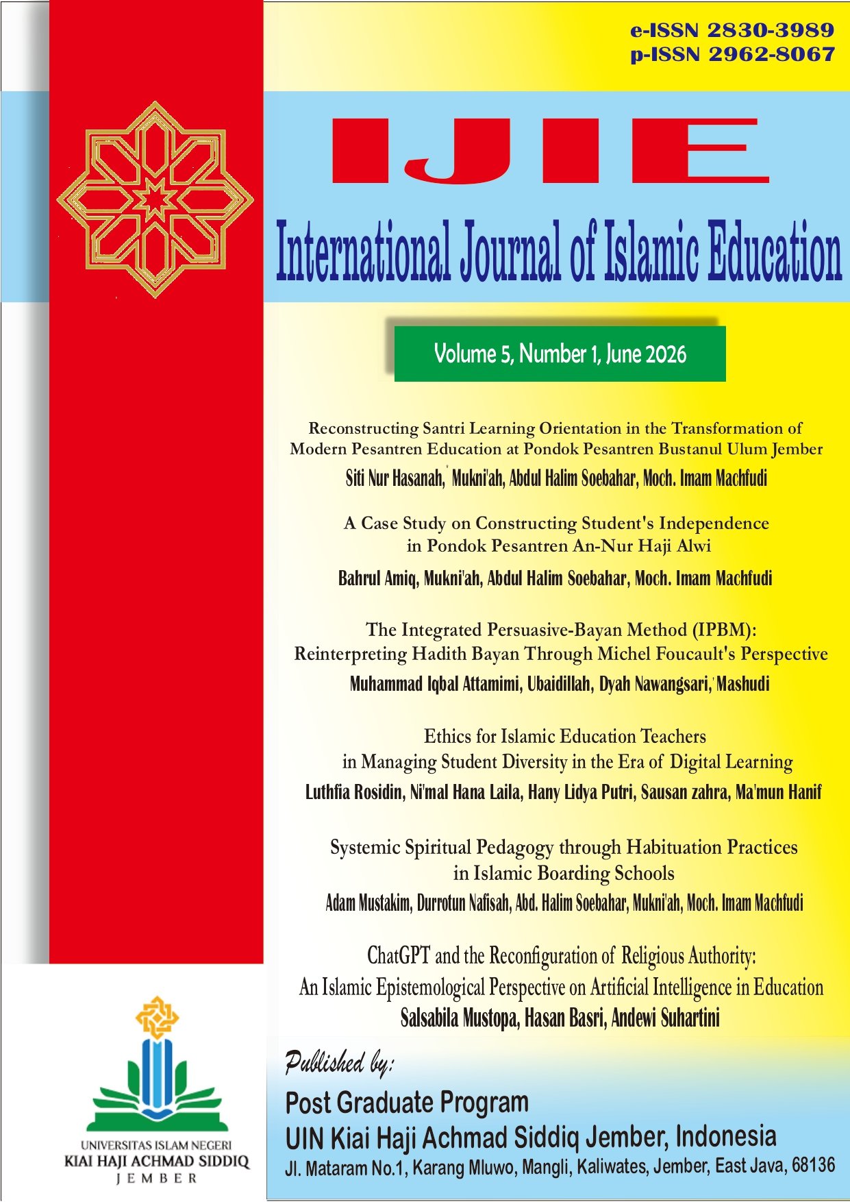 					View Vol. 5 No. 1 (2026): List of Contents
				